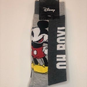 Disney Men's Dress Casual Crew Socks Mickey Mouse